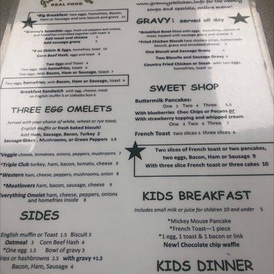 Menu photo 3 Granny's Kitchen Galion, OH
