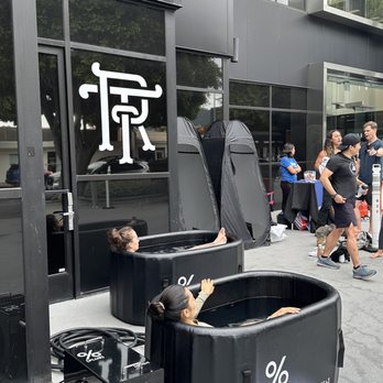 Royal Personal Training - Ice Plunge outside of RPT - Trainers Near Me - Los Angeles, California