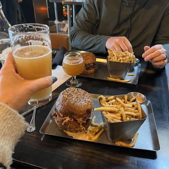Gretel - Chicken sandwich and fries - Cocktail Bars Near Me - Chicago, Illinois