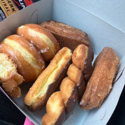 Sunshine Donut & Ice Cream - Chocolate bar, chocolate twists, old fashion and glazed donuts