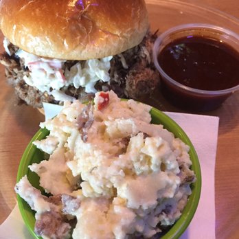 Time Out Sports Grill - bbq sandwich and potato salad - Sports Bars Near Me - Carthage, North Carolina Time Out Sports Grill - bbq sandwich and potato salad - Sports Bars Near Me - Carthage, North Carolina