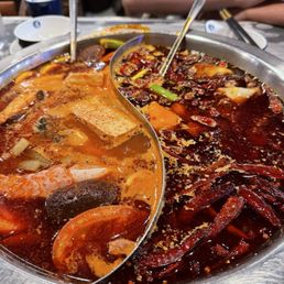 Very authentic hot pot! The soup bases are soooo good!  Everything was flavorful and satisfying!