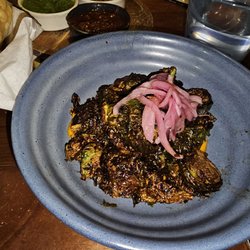 Nada - Crispy Brussels Sprouts...yum! And a great size to share with friends!