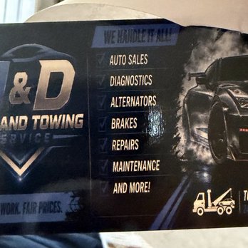 J&D MS Towing - Towing and Automotive care. - Towing Near Me - Olive Branch, Mississippi J&D MS Towing - Towing and Automotive care. - Towing Near Me - Olive Branch, Mississippi