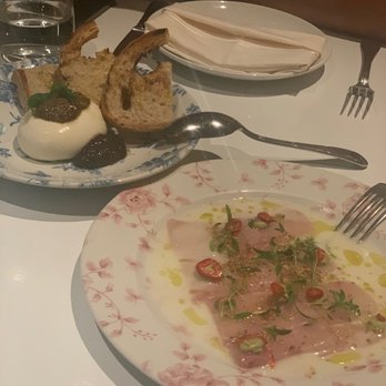 Swan - Hamachi Crudo* Burrata - Modern European Near Me - Miami, Florida Swan - Hamachi Crudo* Burrata - Modern European Near Me - Miami, Florida