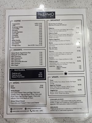 Menu photo 1 Palermo Argentinian Gourmet Market Miami, FL Menu photo 1 Palermo Argentinian Gourmet Market Miami, FL