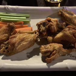 Okiroki Sushi Terraza Bar - Wings ordered fried hard (out of desperation as the "sushi" was yucky & stale).