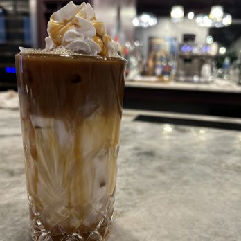 Elements By 456 - Salted Caramel Bourbon Cream Iced Macchiato - Cocktail Bars Near Me - Gun Barrel City, Texas Elements By 456 - Salted Caramel Bourbon Cream Iced Macchiato - Cocktail Bars Near Me - Gun Barrel City, Texas