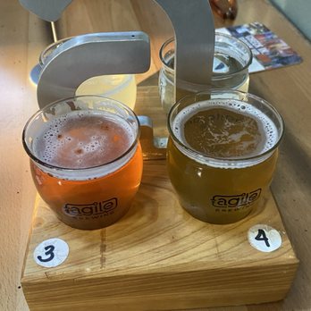 Agile Brewing - Beer flight - Breweries Near Me - Baton Rouge, Louisiana