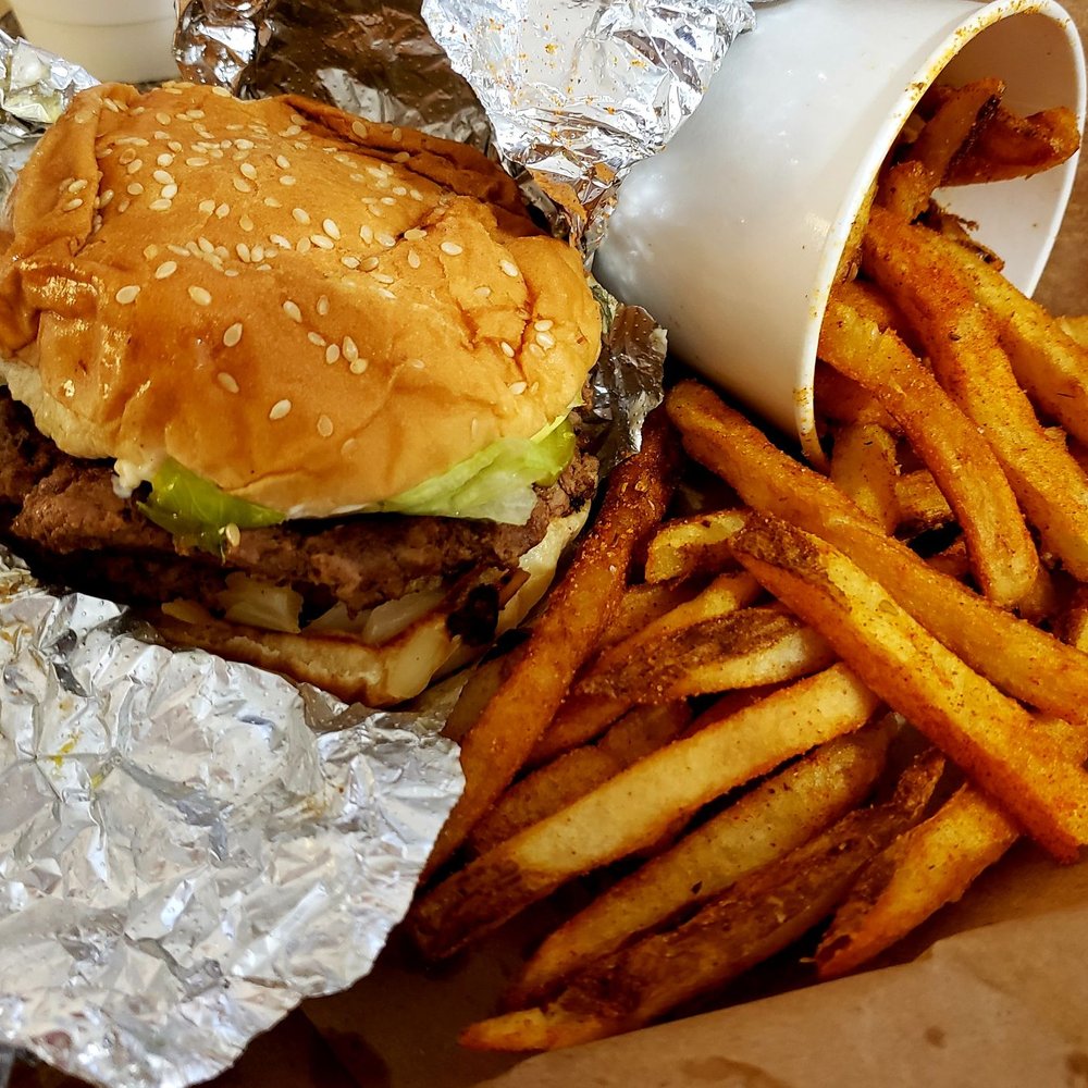 Five Guys - Burger All the Way and Cajun Fries - Burgers Near Me - Alexandria, Virginia Five Guys - Burger All the Way and Cajun Fries - Burgers Near Me - Alexandria, Virginia