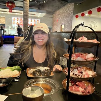 Soupleaf Hot Pot - One happy girl - Hot Pot Near Me - Austin, Texas