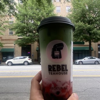 Rebel Teahouse - Strawberry Matcha - Bubble Tea Near Me - Decatur, Georgia Rebel Teahouse - Strawberry Matcha - Bubble Tea Near Me - Decatur, Georgia