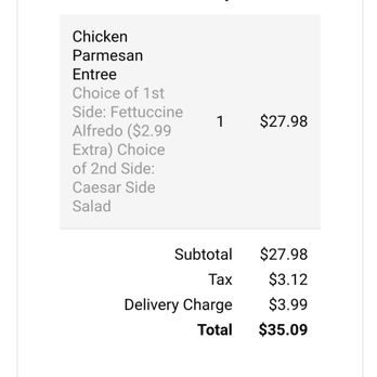 Carrabba's Italian Grill - Expensive but sometimes it is worth it for the convenience of having it delivered to your door! - Italian Near Me - Murfreesboro, Tennessee