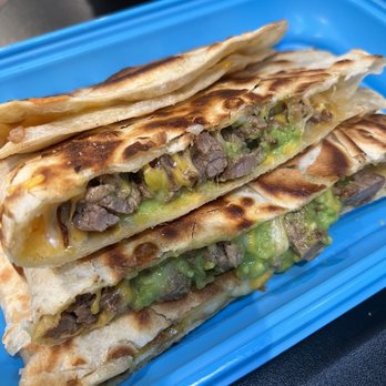 Blue Burro - Asada Quesadilla - Salad Near Me - Long Beach, California
