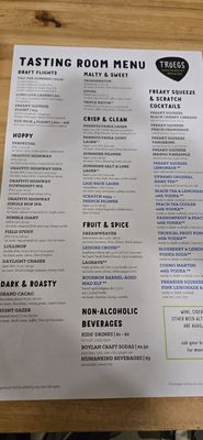 Menu photo 1 Tröegs Brewing Company Hershey, PA Menu photo 1 Tröegs Brewing Company Hershey, PA