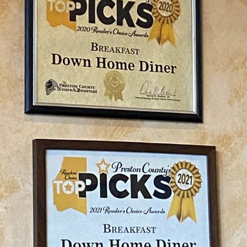 Down Home Diner - a picture of two framed signs - Diners Near Me - Kingwood, West Virginia Down Home Diner - a picture of two framed signs - Diners Near Me - Kingwood, West Virginia
