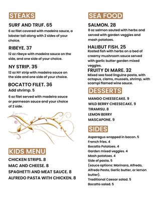 Menu photo 1 Bocatto Eatery and Pasta Wichita, KS Menu photo 1 Bocatto Eatery and Pasta Wichita, KS