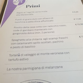 La Marescialla - Menu - Italian Near Me - Montebello Vicentino, Virgin Islands