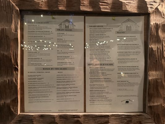 Menu photo 2 Dancing Bear Appalachian Bistro Townsend, TN