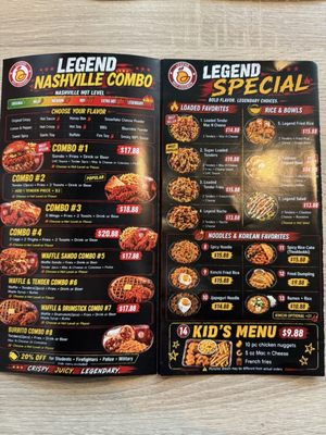 Menu photo 1 Legend Hot Chicken Restaurant Chino Hills, CA Menu photo 1 Legend Hot Chicken Restaurant Chino Hills, CA