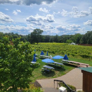 Brignole Vineyards - View from the back seating area - Wineries Near Me - East Granby, Connecticut Brignole Vineyards - View from the back seating area - Wineries Near Me - East Granby, Connecticut
