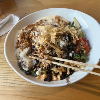 Taqueria Tsunami - Chicken Enchilada Bowl - Asian Fusion Near Me - Marietta, Georgia Taqueria Tsunami - Chicken Enchilada Bowl - Asian Fusion Near Me - Marietta, Georgia