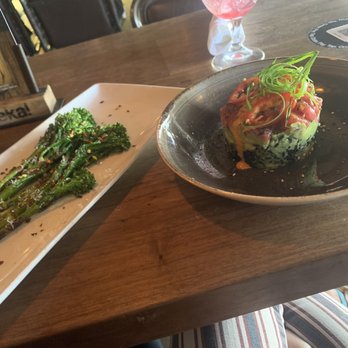 Eureka! - Ahi Tuna Poke Stack and Broccolini - American Near Me - Hawthorne, California