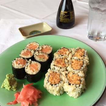 Sakana Oriental - Sushi lunch special: Spicy tuna roll and Salmon roll. - Thai Near Me - West Deptford, New Jersey Sakana Oriental - Sushi lunch special: Spicy tuna roll and Salmon roll. - Thai Near Me - West Deptford, New Jersey