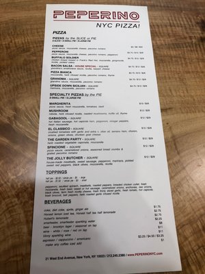 Menu photo 3 Peperino NYC Pizza New York, NY Menu photo 3 Peperino NYC Pizza New York, NY