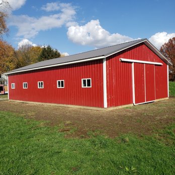 Zooks General Construction - A barn we built for a very happy customer!! #polebarn #metalroof #roofer - Roofing Near Me - Fredonia, Pennsylvania Zooks General Construction - A barn we built for a very happy customer!! #polebarn #metalroof #roofer - Roofing Near Me - Fredonia, Pennsylvania