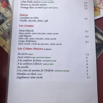 Le Consulat - Menu - French Near Me - Paris, 75