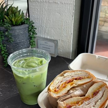 Goodfellows Coffee - turkey bacon and cheese bagel sandwich - Coffee & Tea Near Me - Cypress, California Goodfellows Coffee - turkey bacon and cheese bagel sandwich - Coffee & Tea Near Me - Cypress, California