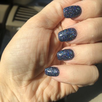 Bella Grande Nail Salon - Dark teal glitter by Tony - Nail Salons Near Me - Jacksonville, Florida