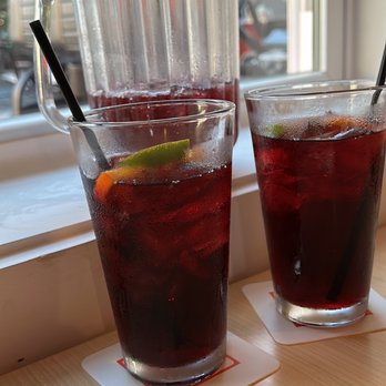 Fireside Pizza Cafe - Friday night sangria that is perfect - Pizza Near Me - Palm Harbor, Florida