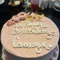 Cake Fine Pastry - Chocolate cake with chocolate, ganache, and strawberry icing.