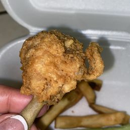 One of the five chicken wings I received :( One of the five chicken wings I received :(