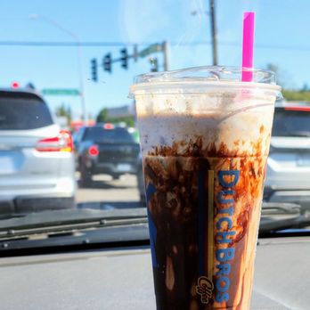 Dutch Bros Coffee - 32oz of enthusiatic goodness to sustain The Homie. The Kicker (not pictured) for The Bro was well received (8/16/25) - Coffee & Tea Near Me - Bremerton, Washington