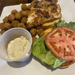 Monroe Pizza & Tavern  - Grouper Sandwich was amazing!! Great service very clean nice environment two thumbs up!!!