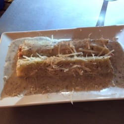 Can Roura - Canelones de pato con crema trufada.