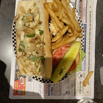 Silver Coin Diner - Chicken cheesesteak with peppers and onions. - Diners Near Me - Hammonton, New Jersey