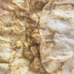 Chicken dhalpuri roti (unveiling)