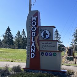 Woodland Trails Regional Park - Look for this signage on the road into the park
