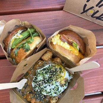 Mad Yolks - Pacific - b.a.e., breakfast burger. with avocado, and dirty tots - Breakfast & Brunch Near Me - Santa Cruz, California Mad Yolks - Pacific - b.a.e., breakfast burger. with avocado, and dirty tots - Breakfast & Brunch Near Me - Santa Cruz, California