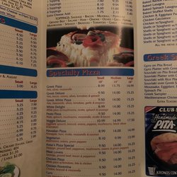 Anna's Pizza Restaurant - Menu