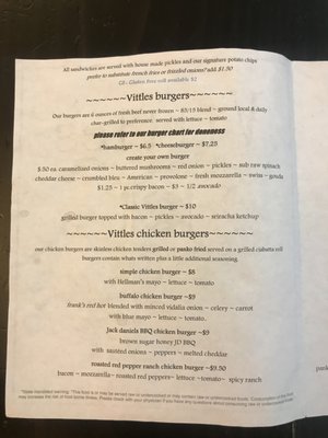 Menu photo 8 Vittles Restaurant Pittsfield, ME Menu photo 8 Vittles Restaurant Pittsfield, ME