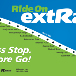Montgomery County Department of Transportation - Route 101=46+55 buses in just 13 stops