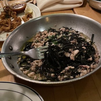 The Daily Catch - black pasta with Calamari - Seafood Near Me - Brookline, Massachusetts