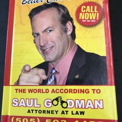 Dollar Tree - 8/25/18. Saturday evening. Hardback book. The World According to Saul Goodman Attorney at Law. Yes, please!! Better Call Saul RULES!!