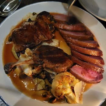 Major Tom - Slow roasted duck with caramelized cauliflower, plums, pistachio - Bars Near Me - Calgary, Alberta Major Tom - Slow roasted duck with caramelized cauliflower, plums, pistachio - Bars Near Me - Calgary, Alberta