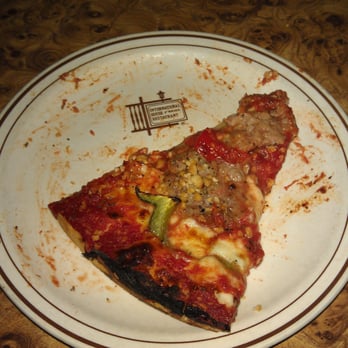 Burt's Place - Sausage, Mixed Bell Peppers, and Fresh Garlic... Yum! - Pizza Near Me - Morton Grove, Illinois
